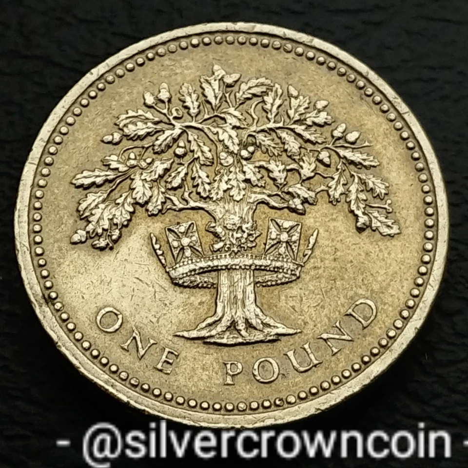 Great Britain 🇬🇧 UK 1 Pound 1992. KM#948. One Dollar coin. Oak Tree. DECUS. - Image 2 of 4