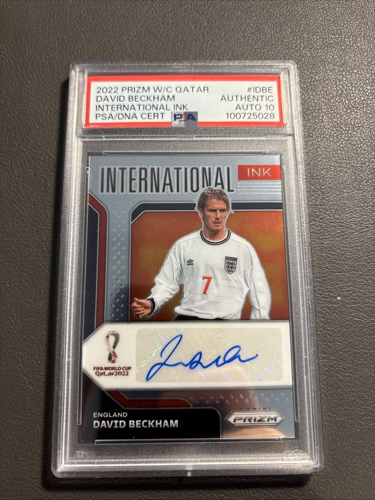 David Beckham trading card