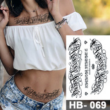 Waterproof Temporary Tattoo Sticker English Word Pattern Tattoo Water Transfer
