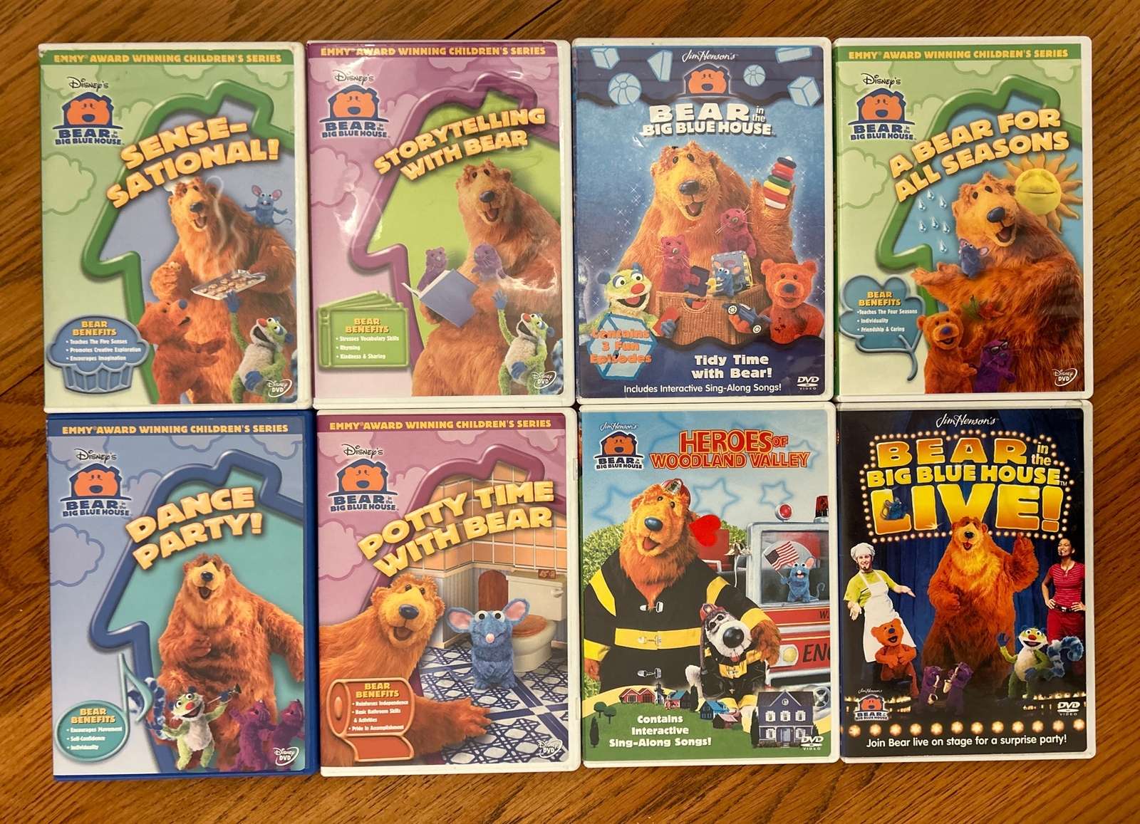 Disneys Bear In The Big Blue House DVD Lot Of 8 | eBay