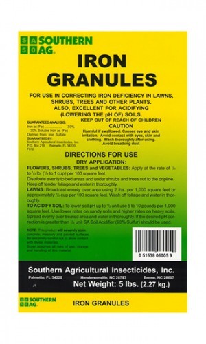 Iron Fertilizer Granules - 5 Lbs.