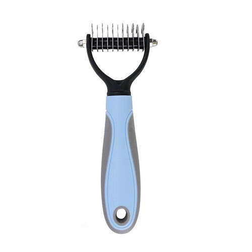 Pet Hair Removal Comb for Dogs Cat Double-sided Detangler Dematting Pet Brush - Picture 13 of 16