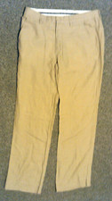 MEN'S ARMANI EXCHANGE LINEN BEIGE TROUSERS SIZE 32R. WAIST 32"