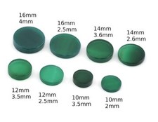 Dyed Agate Round - Disc Flat Cabochon 16 - 14 - 12 - 10 mm thin or thick cab34
