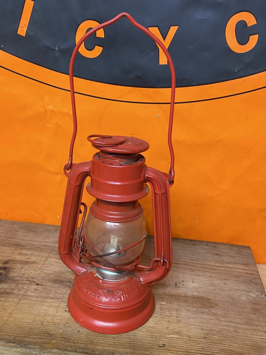 Vintage Winged Wheel No. 350 Mini LANTERN RED W/ OG CLEAR Vintage Winged Wheel No. 350 Mini LANTERN RED W/ OG CLEAR