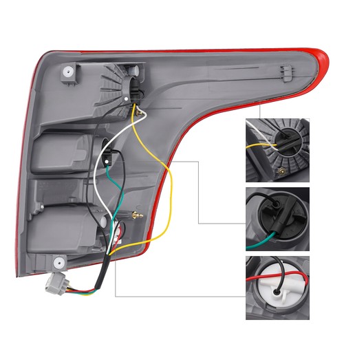 Lámpara de freno de luz trasera 1 pieza para Mitsubishi L200 2015-2018 lado izquierdo del conductor - Imagen 10 de 21