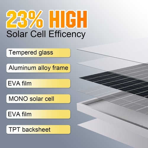 200W 12V Solar Panel Kit Battery Charger 40A MPPT Controller for Caravan RV Boat - Picture 8 of 14