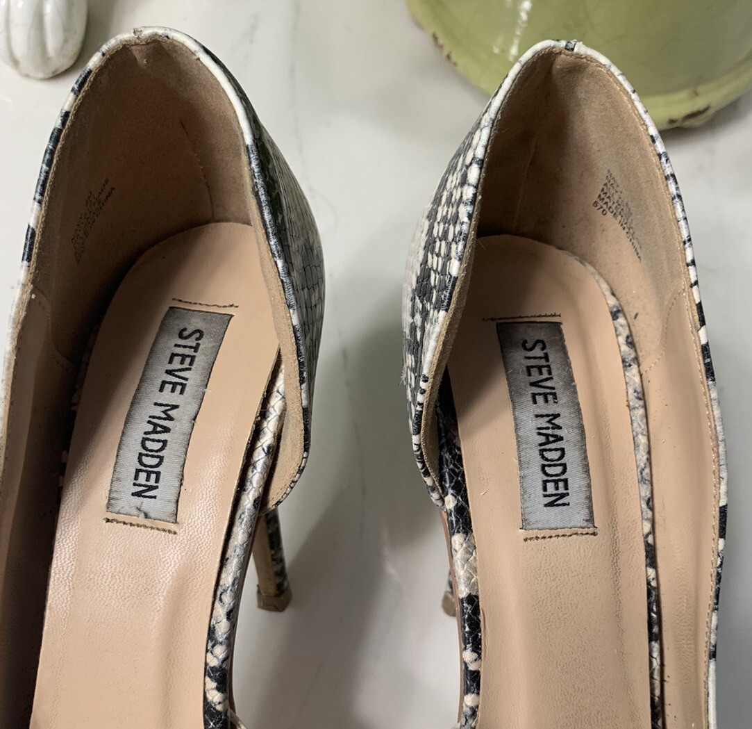 Steve Madden Python Snake Heels 8M - image 3