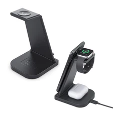3 IN 1 Charger Charging Dock Stand For Apple Watch Serie Air Pods iPhone Station