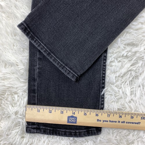 Hollister Jeans Mens 28x30 Black Slim Straight Distressed Destroyed Denim Punk - Picture 12 of 15