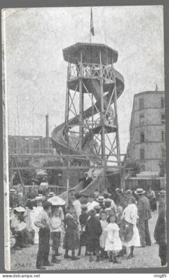Old postcard -- FETE FAIRAINE LUNA PARK . ATTRACTION A SENSATION . ECRITE 1915 . 209.J*