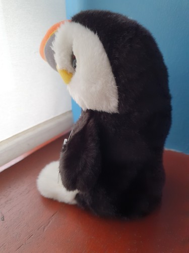 10" Peter the Puffin puppet PUFFINS hand puppet bird plush hand puppets soft toy - Picture 3 of 10