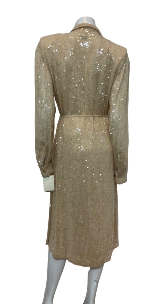NWT Dries Van Noten Sequin-Embellished Dress in Blush Size NWT Dries Van Noten Sequin-Embellished Dress in Blush Size