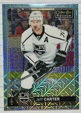 Jeff Carter 2016-17 O-Pee-Chee Platinum #91 ICE BLUE TRAXX Parallel