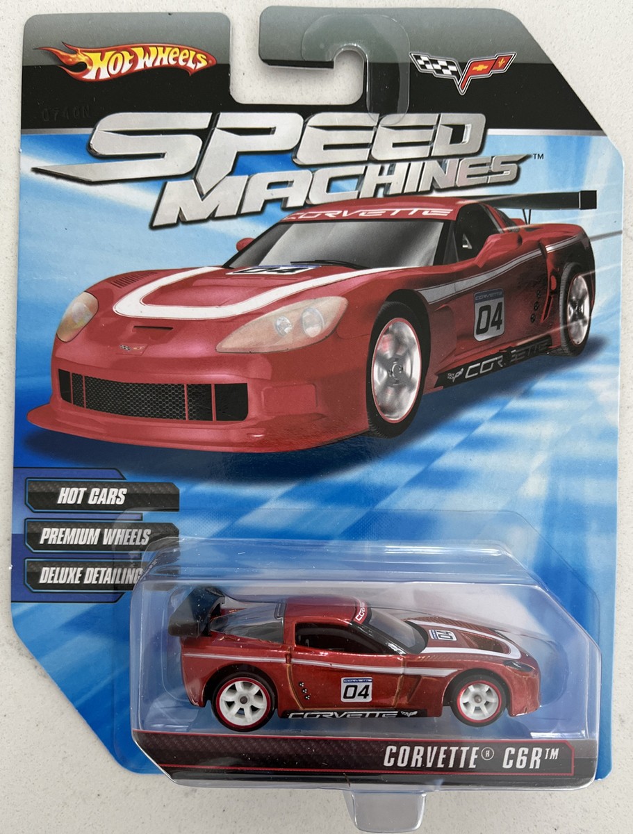 ホットウィール スピードマシーン　コルベット C6-R Hot Wheels Speed Machines Red Corvette C6R Die Cast 1:64