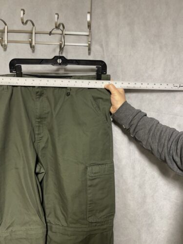 NWOT Boy Scouts Pants Men 42 Green Cargo Convertible Hiking Outdoors Uniform BSA - Picture 2 of 11