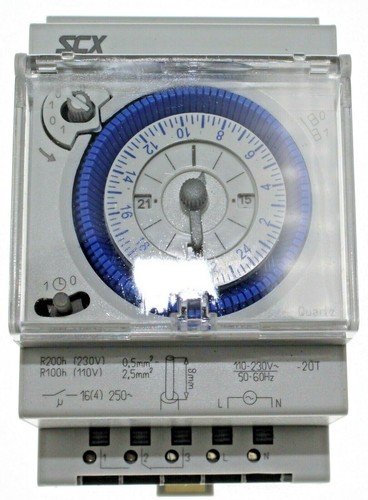 Orologio Timer Luci DIN 3 Modulo Analogico | eBay