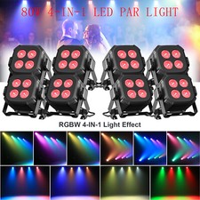 4LEDs PAR Light RGBW 4in1 Stage Lighting DMX512 DJ Disco Party Club Show Light