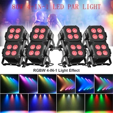 4 LEDs PAR Light RGBW 4in1 Stage Lighting DMX512 DJ Disco Party Club Show Light