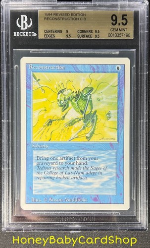 MTG 3rd Edition Revised 1994 Reconstruction BGS 9.5 GEM MINT Old School ...
