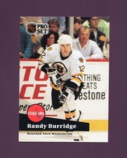 1991 Pro Set Randy Burridge #4 French Set - Boston Bruins