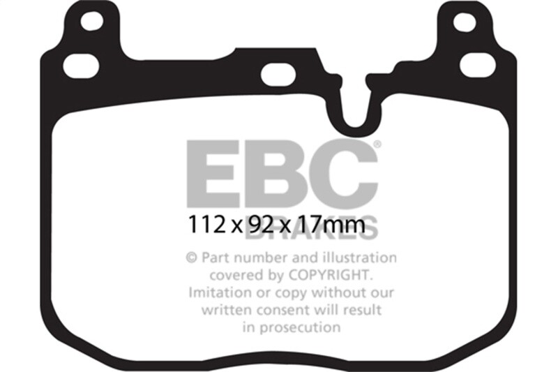 EBC Fits 14+ BMW I8 1.5 Turbo/Electric Yellowstuff Front Brake Pads