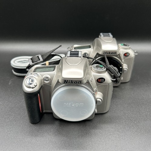 LOT OF 2 Nikon N55 35mm SLR Film Camera