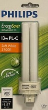 Philips 13-Watt PL-C 4-Pin Base Soft White CFL- G24Q-1 - 900 Lumens / 2700K