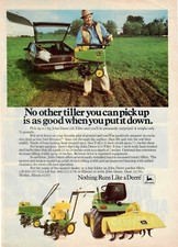 1983 John Deere Tiller Model 216 624 Tractor Print Ad  Vintage