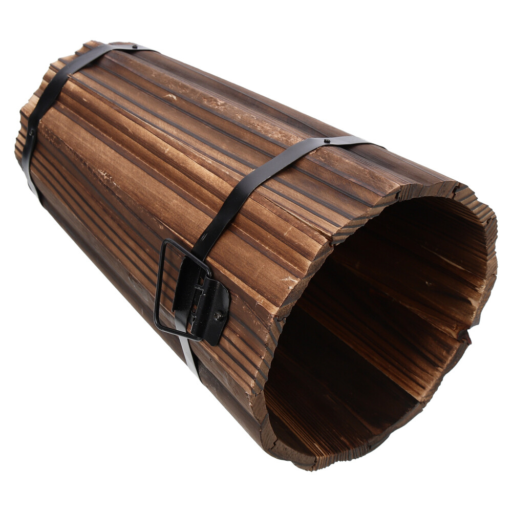 Rustic Wooden Planters for Decor Small & Tall Flower Pots eBay