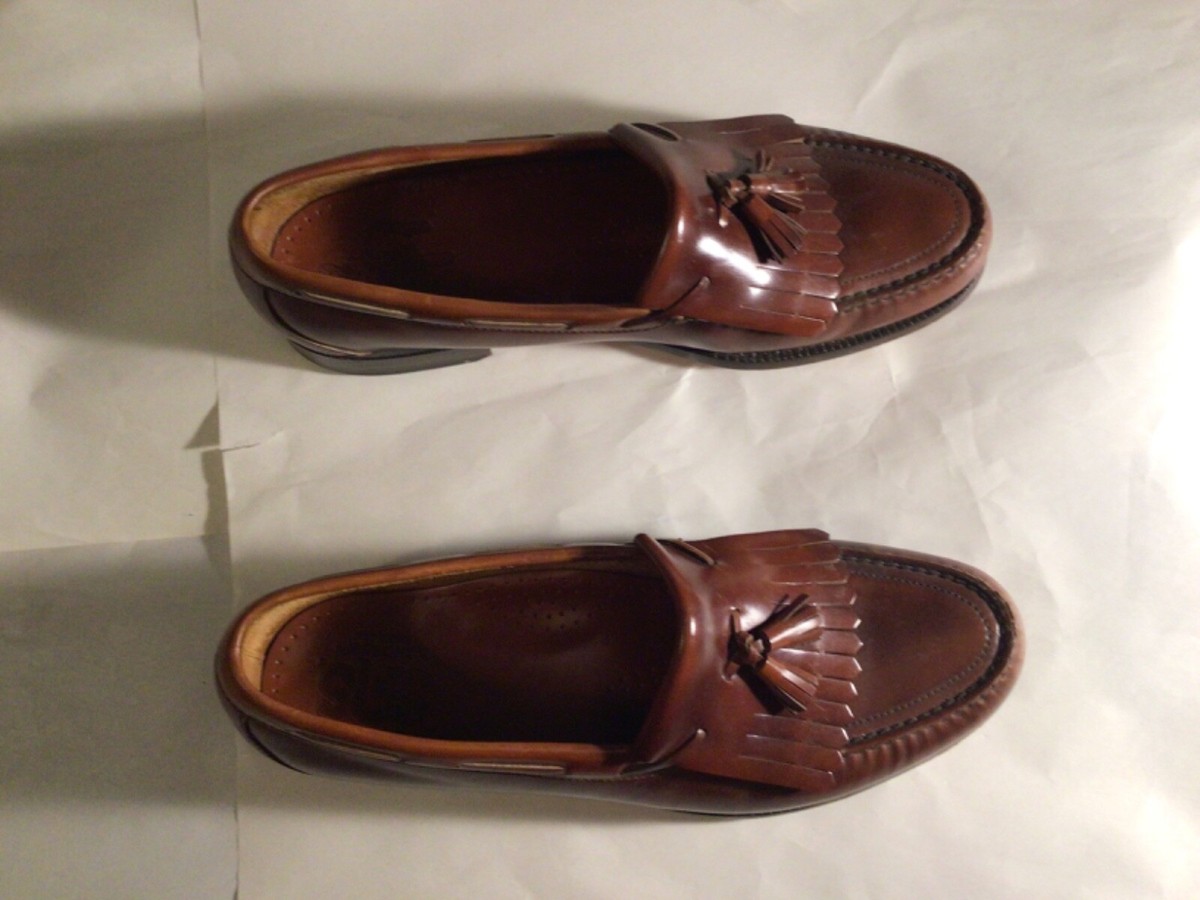 SAS Loafer Kiltie Tassel Slip On Brown Shoes Men display picture 3