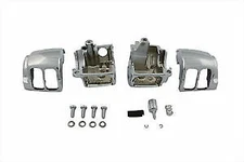 Handlebar Switch Housing Set Smooth Chrome for Harley Davidson by V-Twin