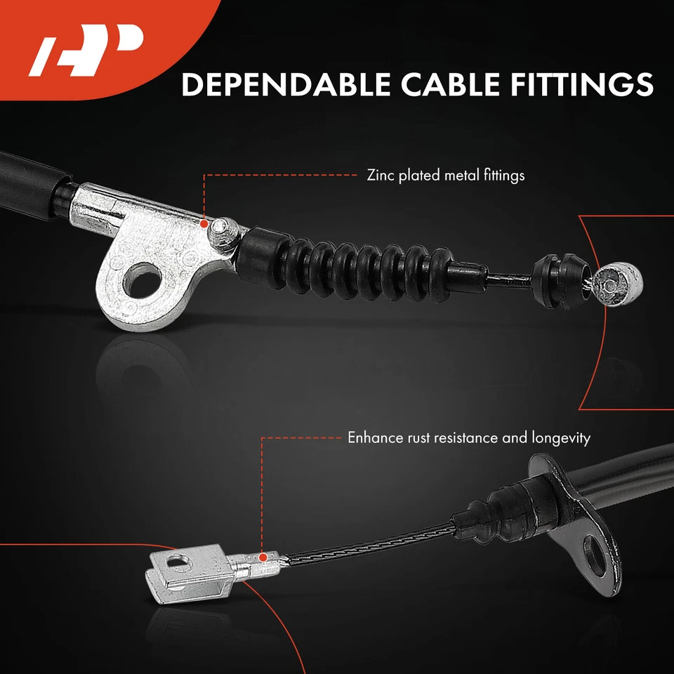 Cable de freno de estacionamiento trasero derecho y derecho A-Premium 2 piezas para Nissan 350Z 2005 2006 2007 Foto 4 de 4