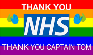 Thank You NHS Rainbow Flags /& Bunting Banners