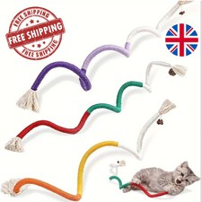 Catnip Rope Cat Chew Toy Teeth Cleaning Interactive Kitten Teething Play UK