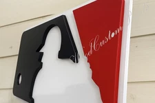 3D MLB Logo Wood Sign Mancave Wall Door Decor Baseball