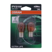 Lampe, GlüHbirne 12V21W BAU15S Gelb, Ultra Life 2BLISTER FüR Honda CBR 600 F 201