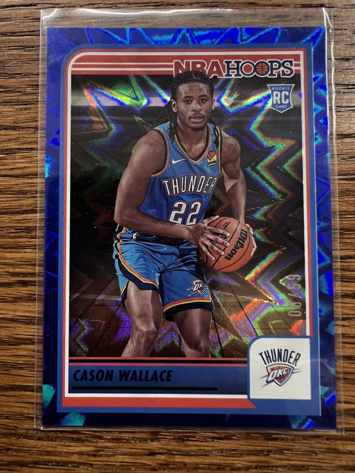 2023-24 Hoops #252 Cason Wallace Blue Explosion #/59