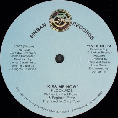 Klockwize - Kiss Me Now (12'') (Mint (M)) - 3857036200