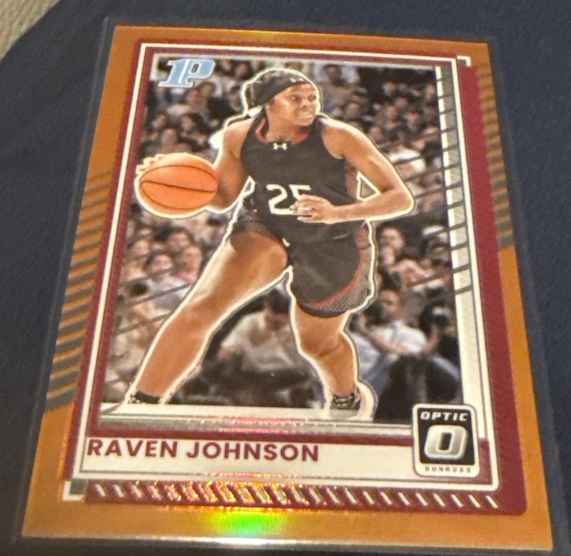 Raven Johnson 2025-26 Panini Donruss Orange Prizm /175 #62