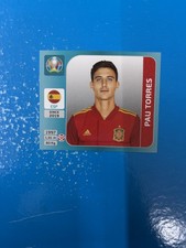 Panini Euro 2020 Tournament Blue Figure New N 500 Pau Torres Spain