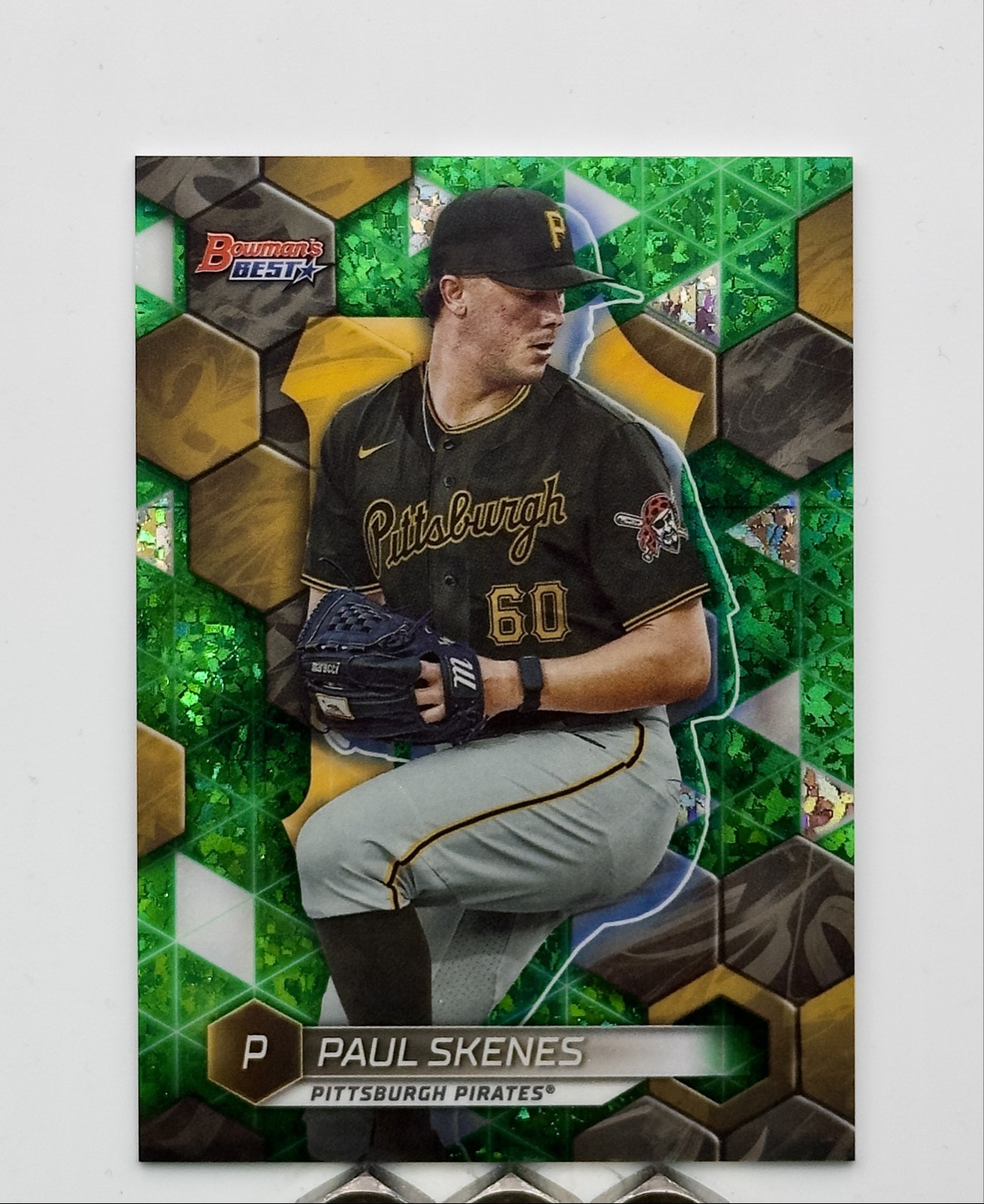 2023 Bowman's Best - Paul Skenes Green Mini-Diamond Refractor 5/99 (RC) TP-22