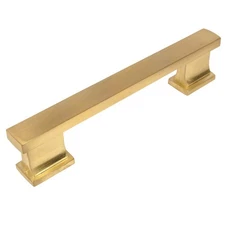 10 Pack 702-4BB Brushed Brass Contemporary Cabinet Hardware Handle Pull - 4" ...