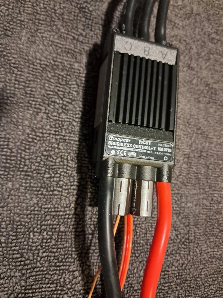 Graupner ESC Brushless ESC 160 A, HV, New - Image 2 of 4