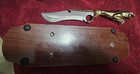 1- Golden Jaguar Panther Knife with Mahogany Stand — photo 5