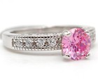 2CT Heat Treated Pink Topaz 925 Sterling Silver Ring Jewelry Sz 8 — photo 2