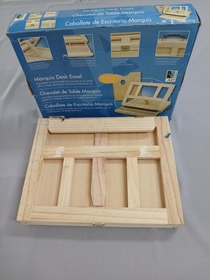 Art Alternatives Marquis Desk Easel - 14'' Max. Support Width, Wooden Mini Studio