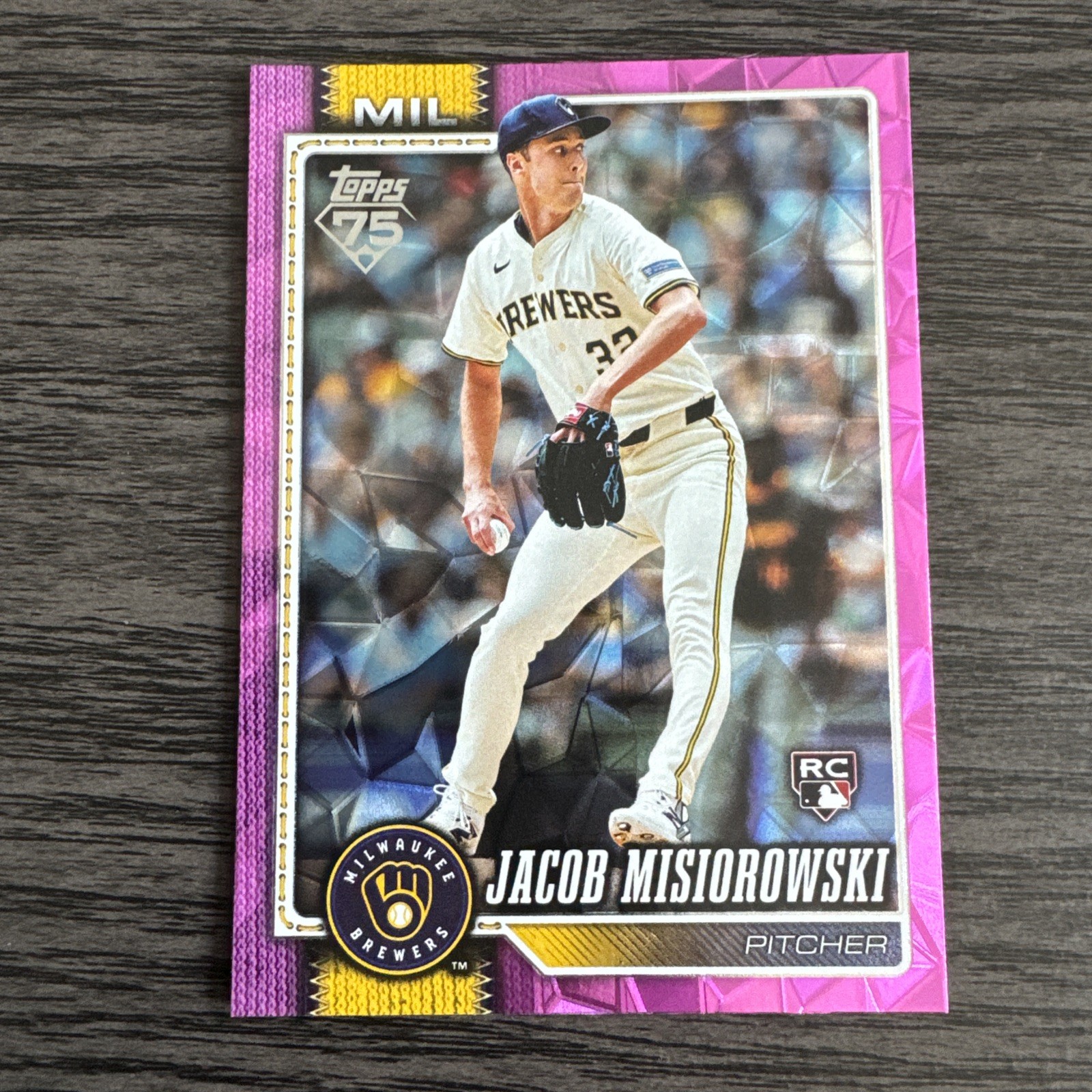 Jacob Misiorowski 2026 Topps Series 1 #10 Pink Diamante Foil Price 