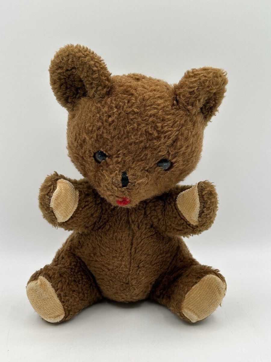 Vintage Eden Teddy Bear Dark Brown Sitting Plush Stuffed Animal 17