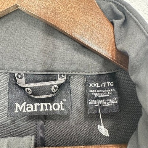 Marmot Men's XXL Grey Yellow Tempo Jacket Lightweight Packable Full Zip NWT - Picture 7 of 9